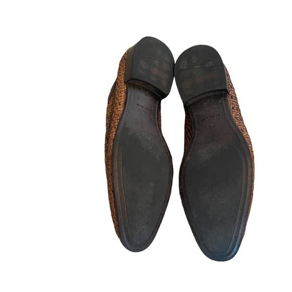 Zara Brown Woven Oxfords - Picture 4 of 4